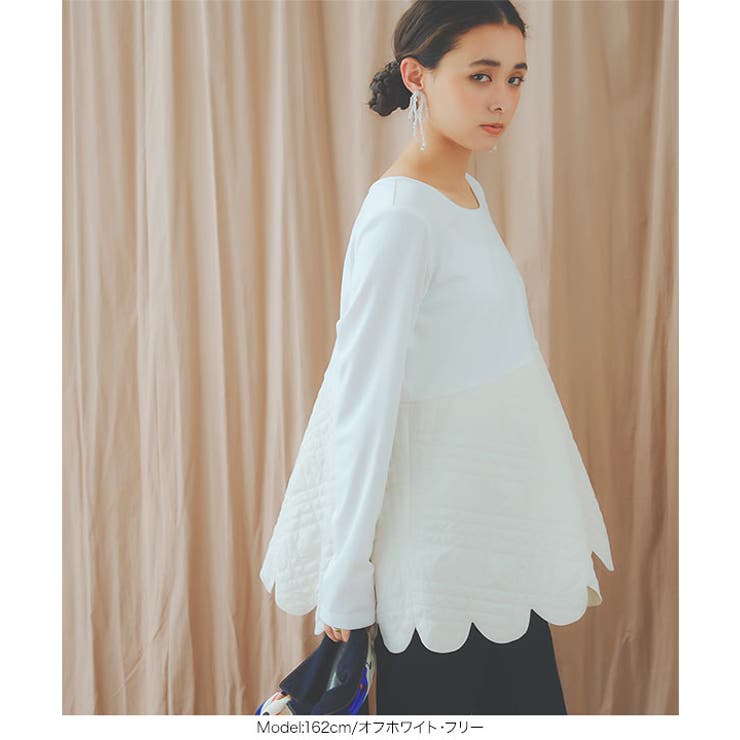 トッコクローゼット tocco closet パール付きキルティング