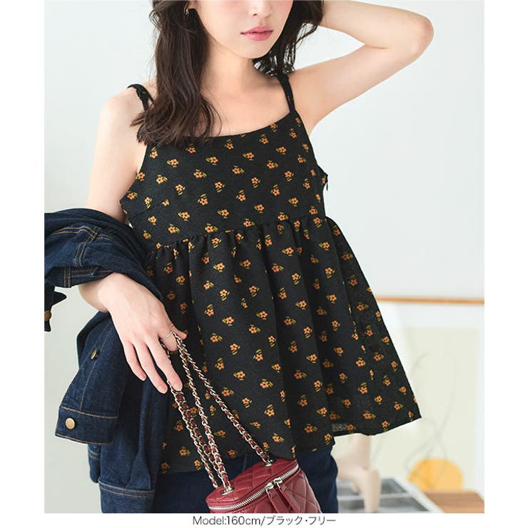 フラワー刺繍シアージャガードビスチェトップス［C7279］ | KOBE LETTUCE | 詳細画像6 