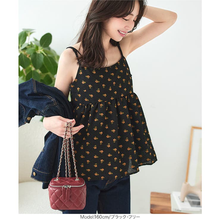 フラワー刺繍シアージャガードビスチェトップス［C7279］ | KOBE LETTUCE | 詳細画像7 