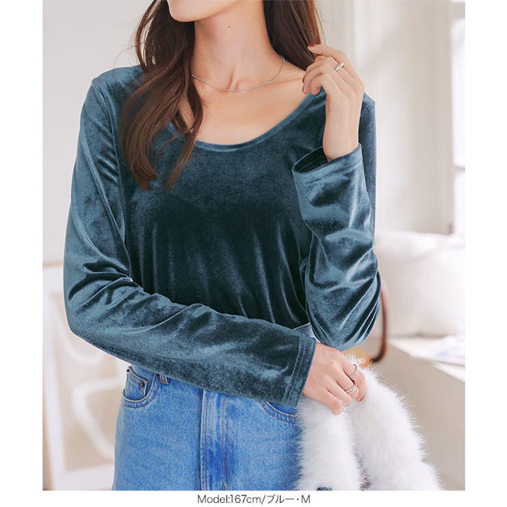 前後2wayベロアロンT［C7299］ | KOBE LETTUCE | 詳細画像12 