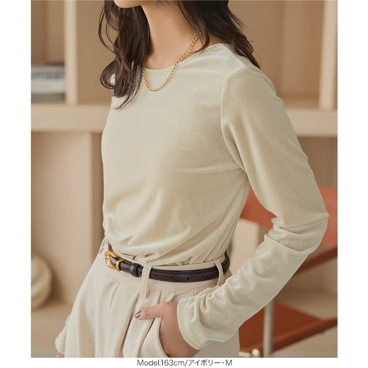 前後2wayベロアロンT［C7299］ | KOBE LETTUCE | 詳細画像7 