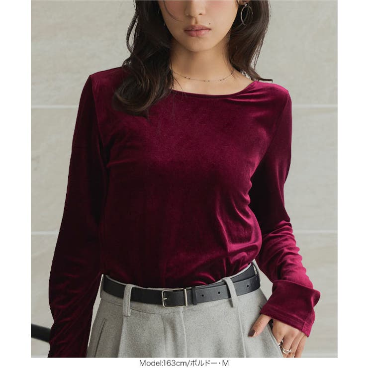 前後2wayベロアロンT［C7299］ | KOBE LETTUCE | 詳細画像15 