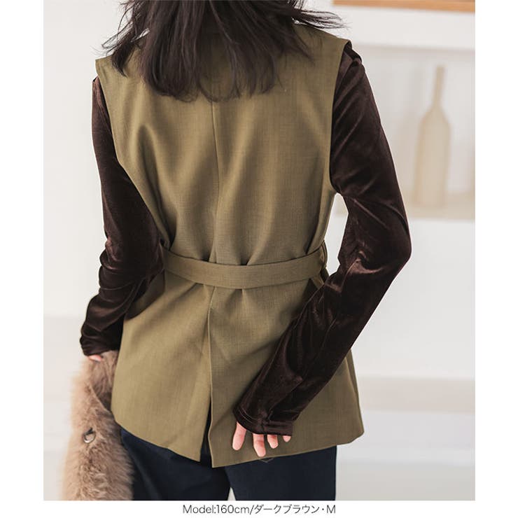 前後2wayベロアロンT［C7299］ | KOBE LETTUCE | 詳細画像19 