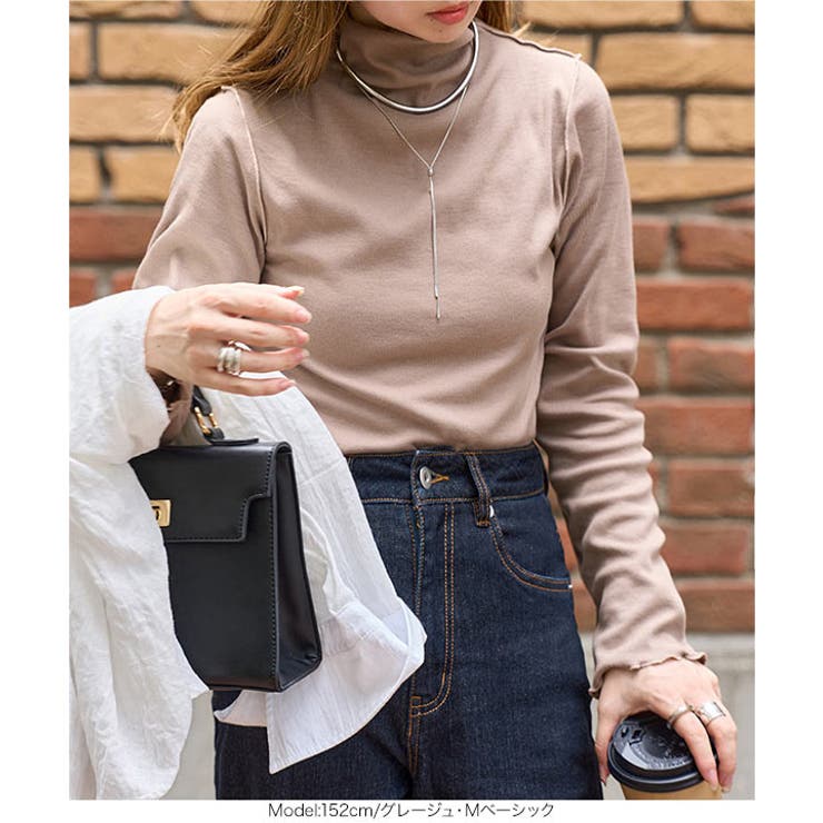 テレコリブロングスリーブトップス［C7314］ | KOBE LETTUCE | 詳細画像12 