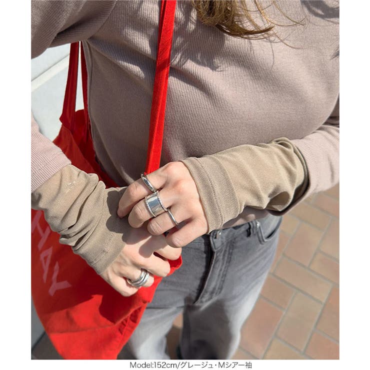 テレコリブロングスリーブトップス［C7314］ | KOBE LETTUCE | 詳細画像14 