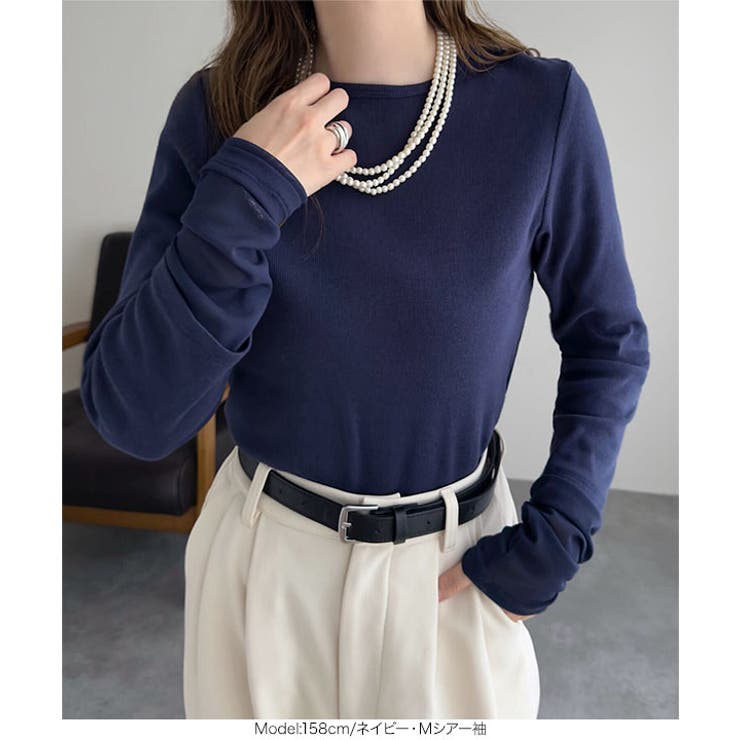 テレコリブロングスリーブトップス［C7314］ | KOBE LETTUCE | 詳細画像25 