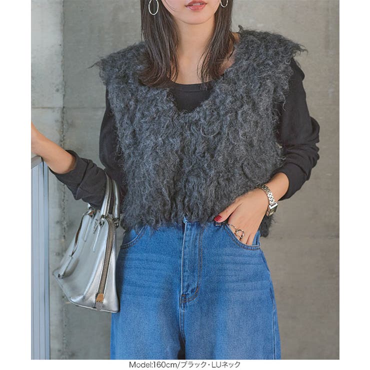 深Uネック 細リブ 長袖 | KOBE LETTUCE | 詳細画像29 