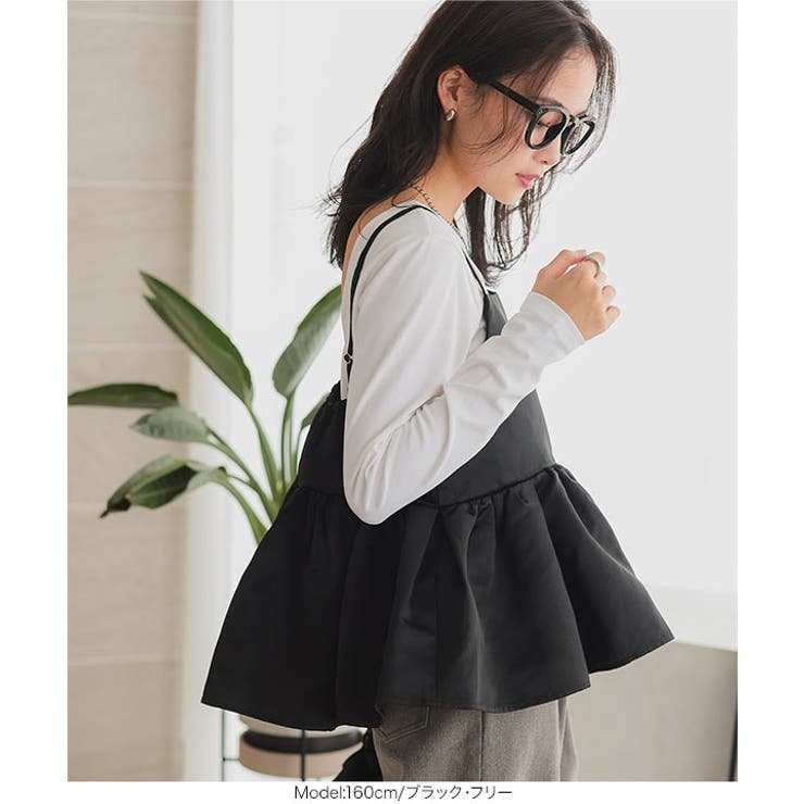 サテンペプラムボリューミーキャミソール［C7317］ | KOBE LETTUCE | 詳細画像3 