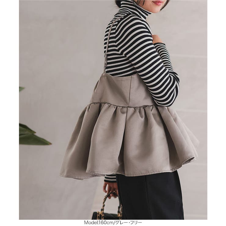 サテンペプラムボリューミーキャミソール［C7317］ | KOBE LETTUCE | 詳細画像8 