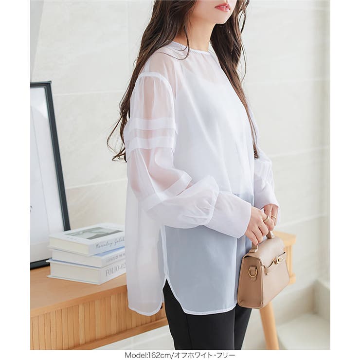 オーガンジーブラウス［C7318］ | KOBE LETTUCE | 詳細画像5 