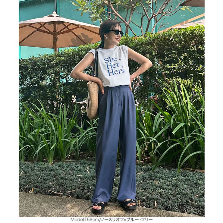 [ 春名亜美さんコラボ ]選べるロゴプリントカットソー［C7359］ | KOBE LETTUCE | 詳細画像23 