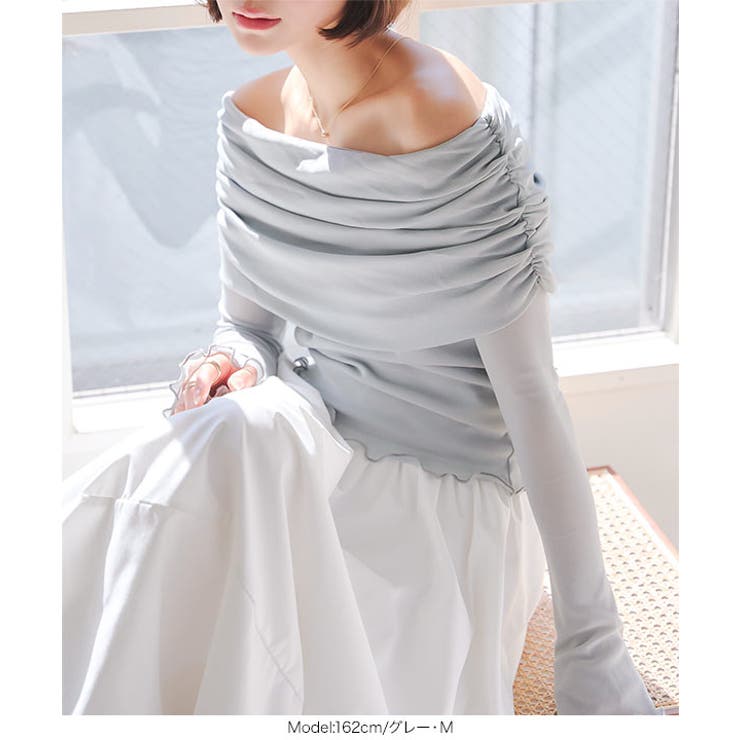 オフショルシアートップス［C7367］ | KOBE LETTUCE | 詳細画像7 