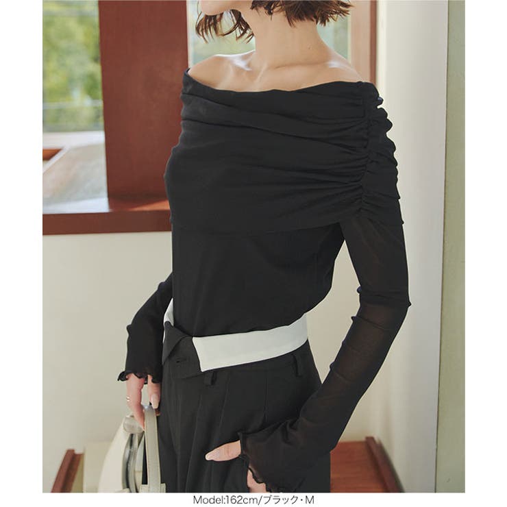 オフショルシアートップス［C7367］ | KOBE LETTUCE | 詳細画像11 