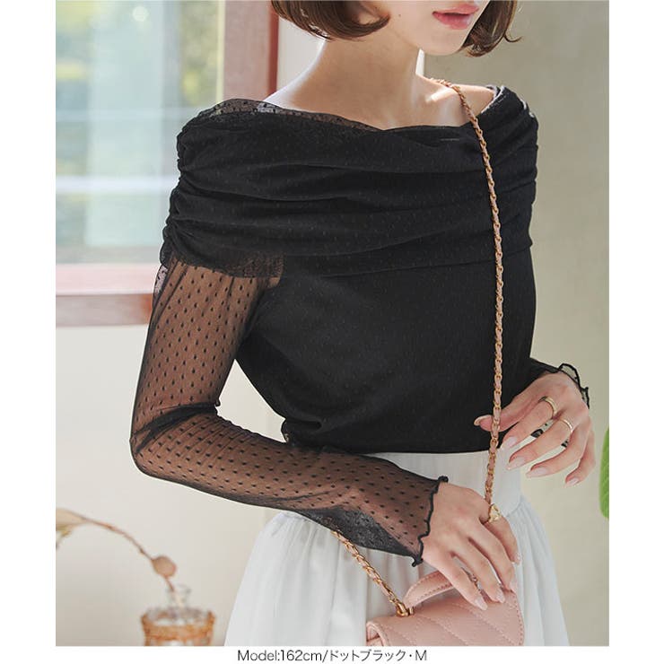 オフショルシアートップス［C7367］ | KOBE LETTUCE | 詳細画像12 