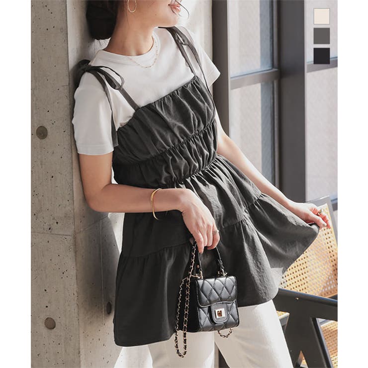 ギャザーキャミチュニック［C7390］ | KOBE LETTUCE | 詳細画像1 