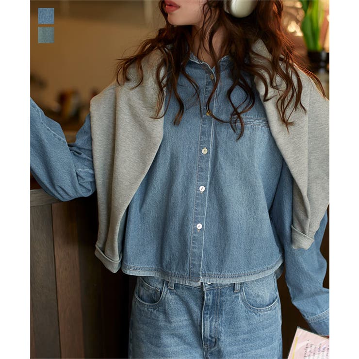 コクーンデニムシャツ［C7395］ | KOBE LETTUCE | 詳細画像1 