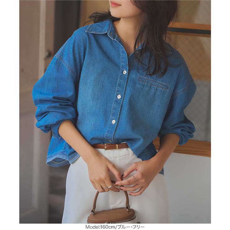 コクーンデニムシャツ［C7395］ | KOBE LETTUCE | 詳細画像5 