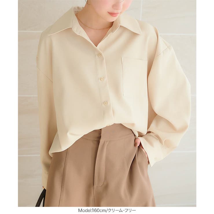 ポケットデザイン コクーンシャツ［C7401］ | KOBE LETTUCE | 詳細画像7 