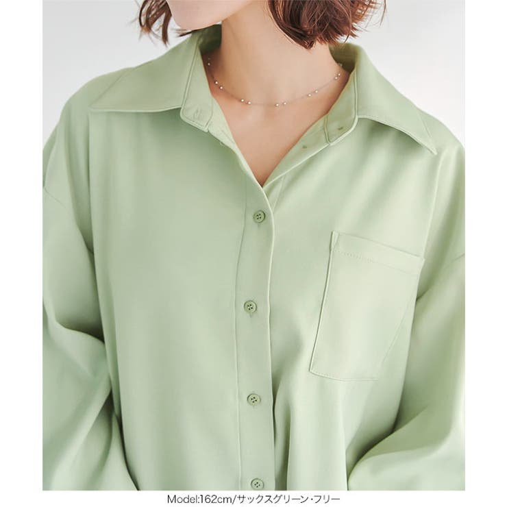 ポケットデザイン コクーンシャツ［C7401］ | KOBE LETTUCE | 詳細画像10 