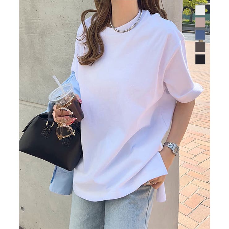 ヘビーウェイトユニセックスコットンバスクTシャツオーバーサイズ メンズ レディース | KOBE LETTUCE | 詳細画像1 