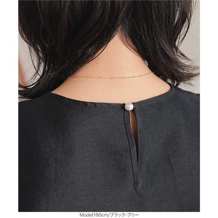 ペプラムボリューミーシャイニーブラウス［C7545］ | KOBE LETTUCE | 詳細画像5 