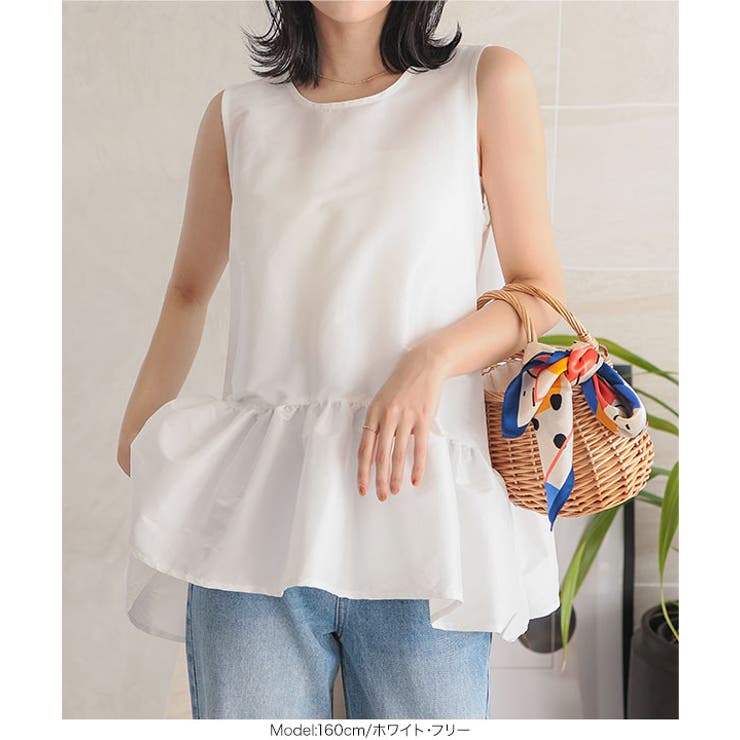 ペプラムボリューミーシャイニーブラウス［C7545］ | KOBE LETTUCE | 詳細画像7 