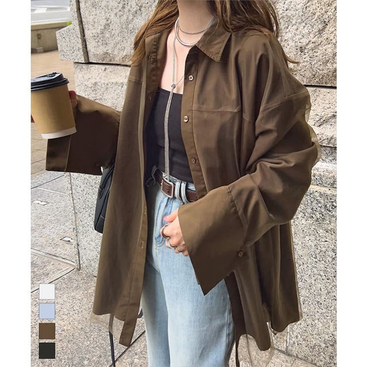 ブロードチュール被せシャツ［C7573］ ブロードチュール 被せ | KOBE LETTUCE | 詳細画像1 