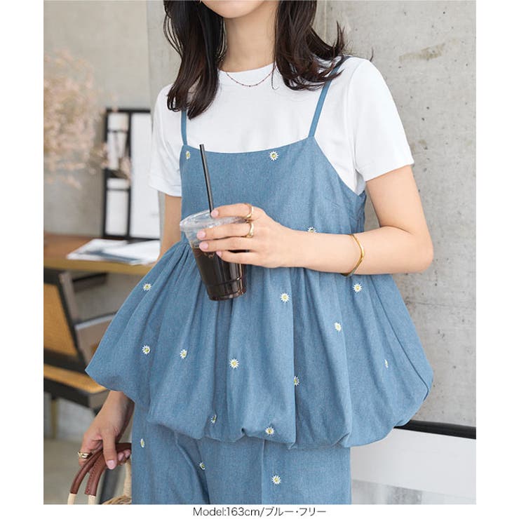 刺繍 デニム バルーン | KOBE LETTUCE | 詳細画像6 