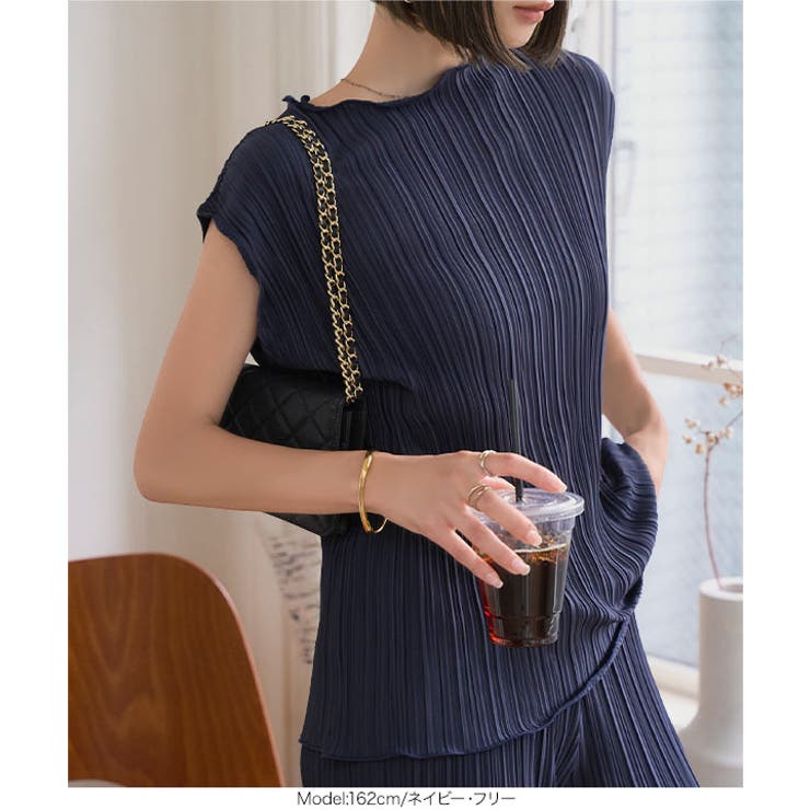 プリーツチュニックトップス［C7592］トップス レディース 夏 | KOBE LETTUCE | 詳細画像10 