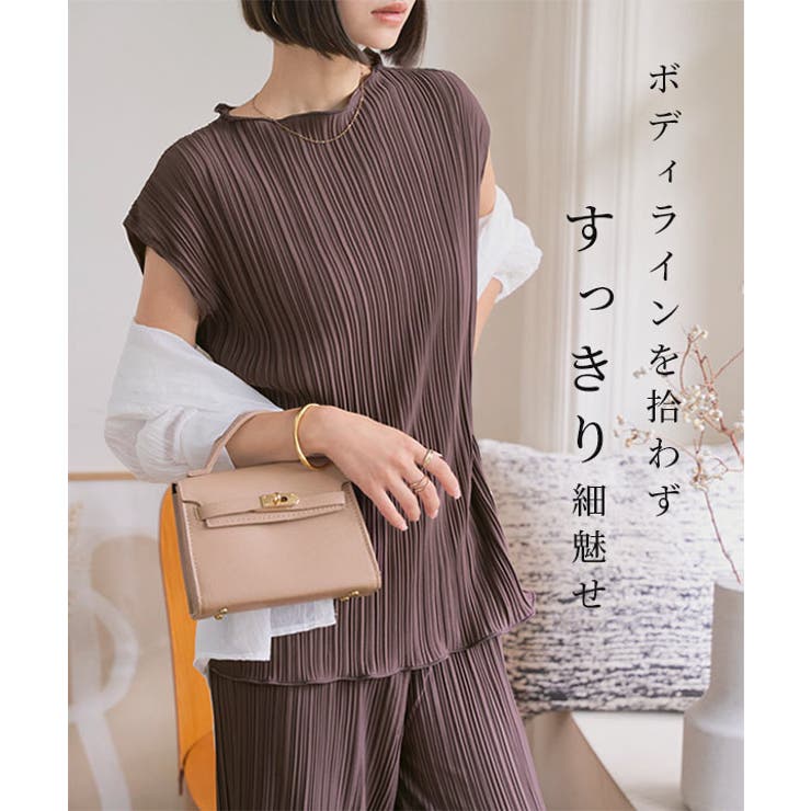 プリーツチュニックトップス［C7592］トップス レディース 夏 | KOBE LETTUCE | 詳細画像2 