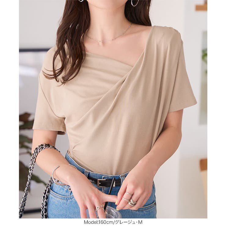 ドレープTシャツ［C7597］