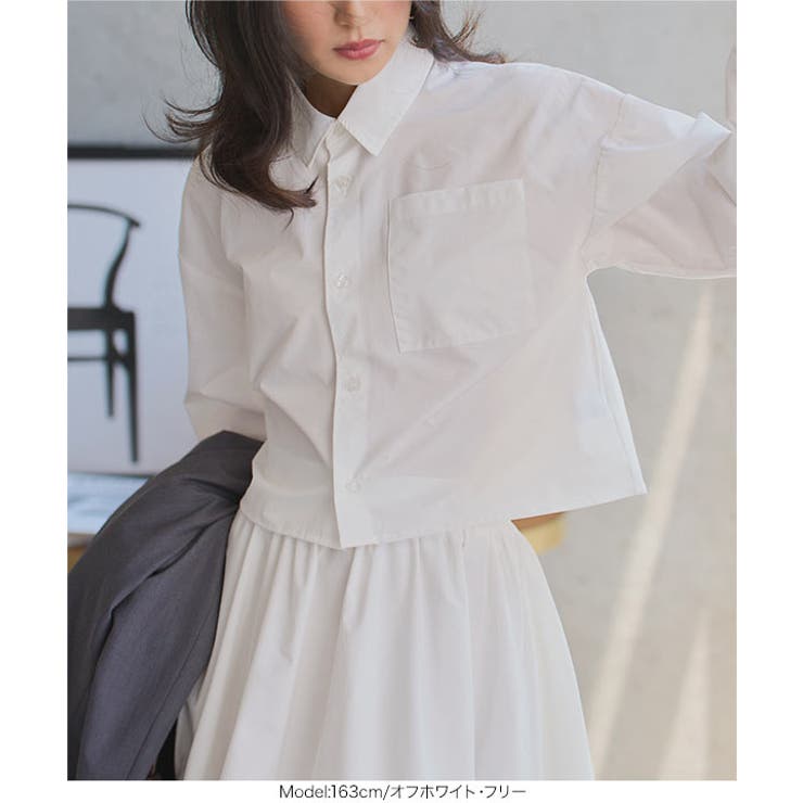 クロップドシャツ シャツ ブラウス | KOBE LETTUCE | 詳細画像6 