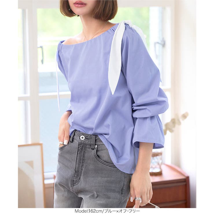 ショルダーリボンブラウス ショルダーリボン ブラウス | KOBE LETTUCE | 詳細画像11 