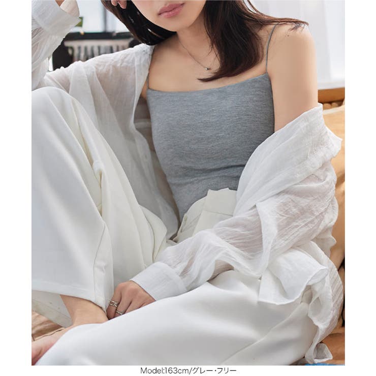 カップ付き細ストラップキャミソール［C7613］ | KOBE LETTUCE | 詳細画像4 
