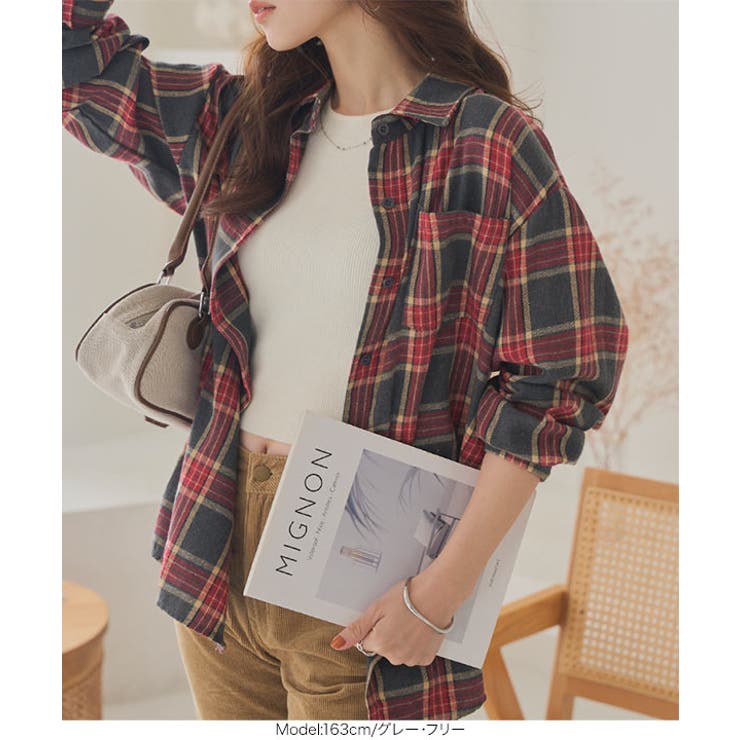 チェック柄ネルシャツ［C7693］ チェック柄 ネルシャツ | KOBE LETTUCE | 詳細画像9 