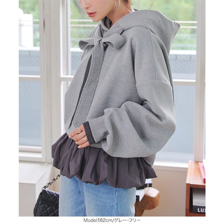 ダイバービッグリボンフーディトップス［C7698］ フーディー パーカー | KOBE LETTUCE | 詳細画像8 