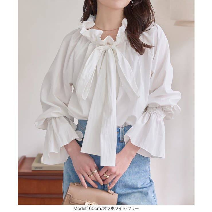 2wayオフショルリボンブラウス［C7706］ オフショル リボンブラウス | KOBE LETTUCE | 詳細画像6 