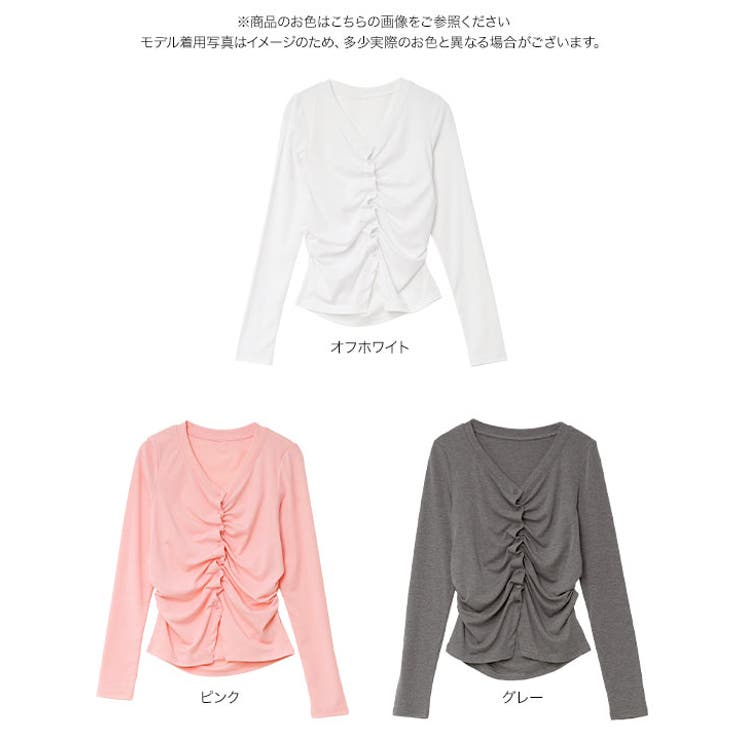 フロントギャザートップス［C7709］ | KOBE LETTUCE | 詳細画像8 