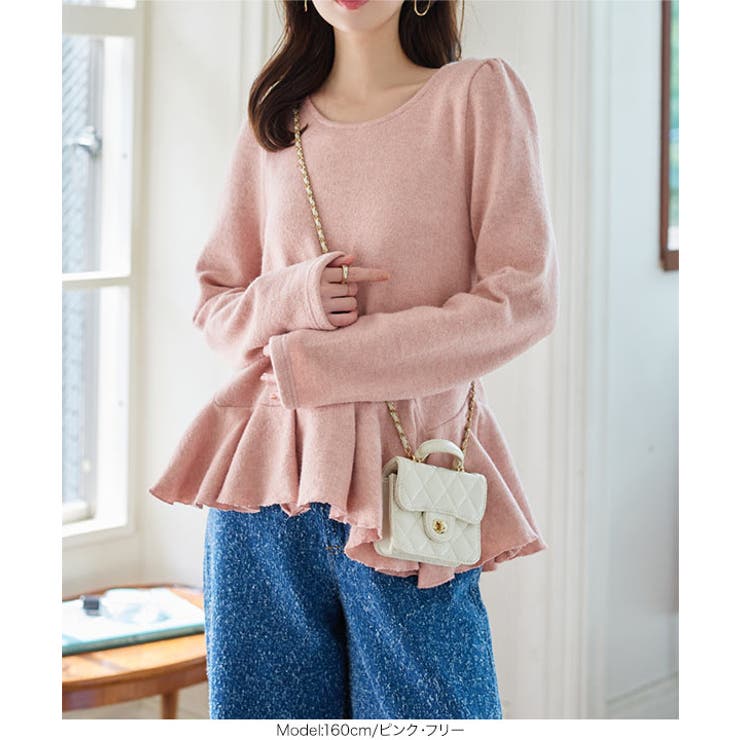 アシンメトリーペプラムトップス アシンメトリー ペプラム | KOBE LETTUCE | 詳細画像7 