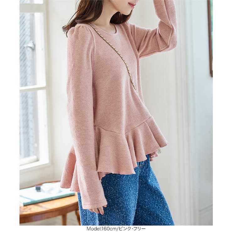 アシンメトリーペプラムトップス アシンメトリー ペプラム | KOBE LETTUCE | 詳細画像8 