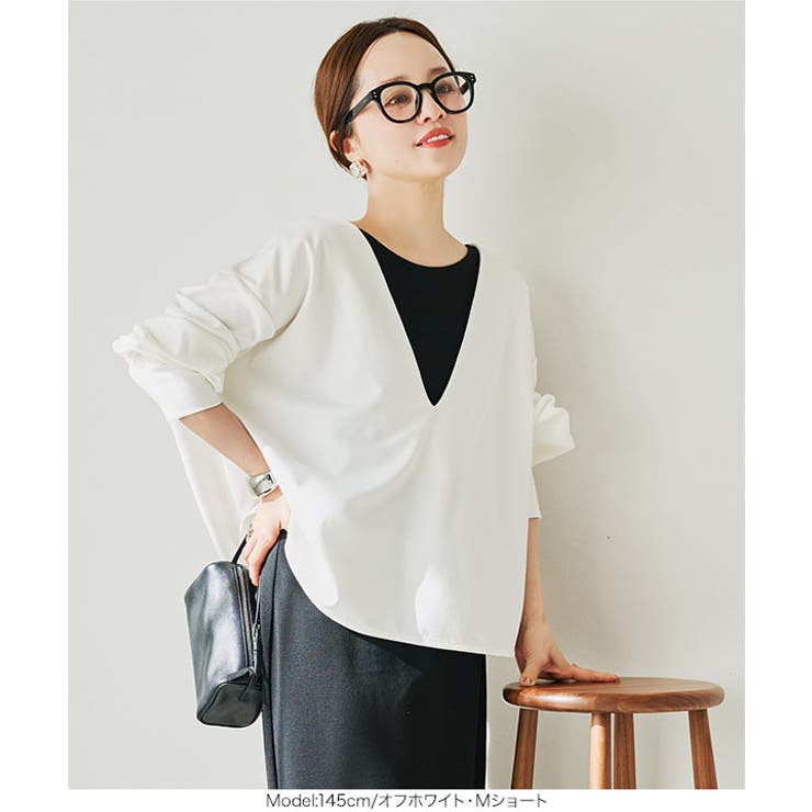邦ちゃん様ご専用ap studioSU GHERO Vネック プルオーバー★美品 田中亜希子さんコラボ ]選べる3サイズ ヘビーウェイトボートネックプル