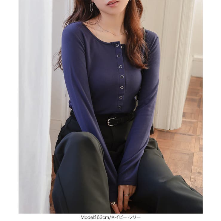 ヘンリーネックロンT［C7749］ ヘンリーネック ロンT | KOBE LETTUCE | 詳細画像5 