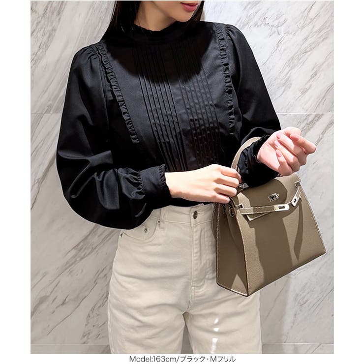 [ 岡部あゆみさんコラボ ]選べる2タイプフリルデザインブラウス［C7772］ | KOBE LETTUCE | 詳細画像23 