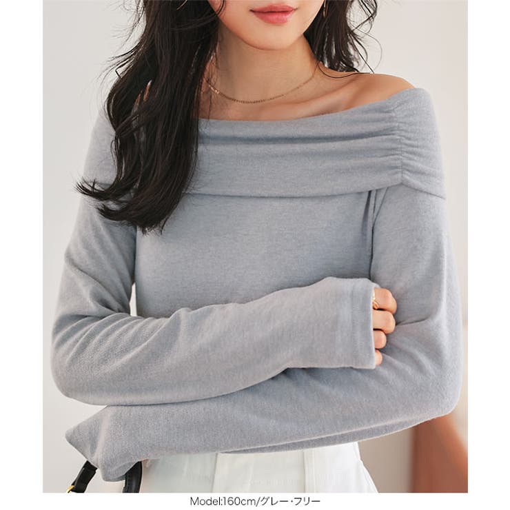 オフショルロンT［C7796］ オフショル トップス | KOBE LETTUCE | 詳細画像2 