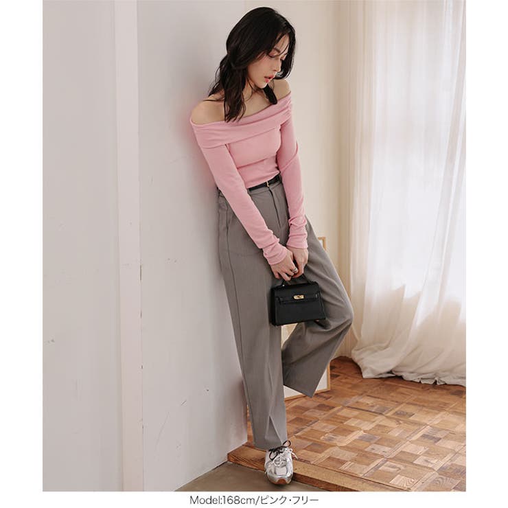 オフショルロンT［C7796］ オフショル トップス | KOBE LETTUCE | 詳細画像10 