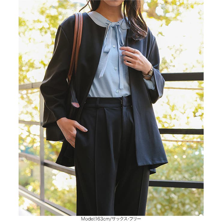 ボウタイブラウス［C7809］ ボウタイブラウス シャツ | KOBE LETTUCE | 詳細画像4 