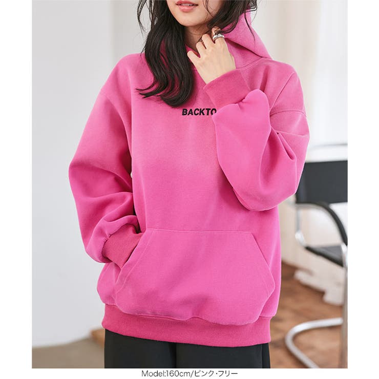 ダイバーフーディロゴトップス［C7833］ パーカー レディース | KOBE LETTUCE | 詳細画像2 