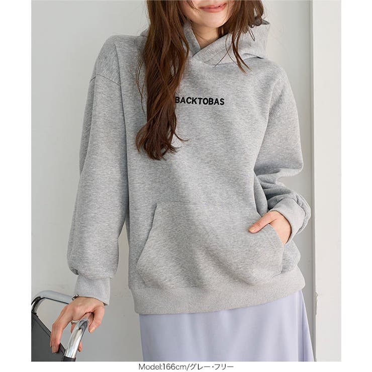 ダイバーフーディロゴトップス［C7833］ パーカー レディース | KOBE LETTUCE | 詳細画像6 