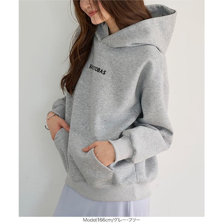 ダイバーフーディロゴトップス［C7833］ パーカー レディース | KOBE LETTUCE | 詳細画像8 