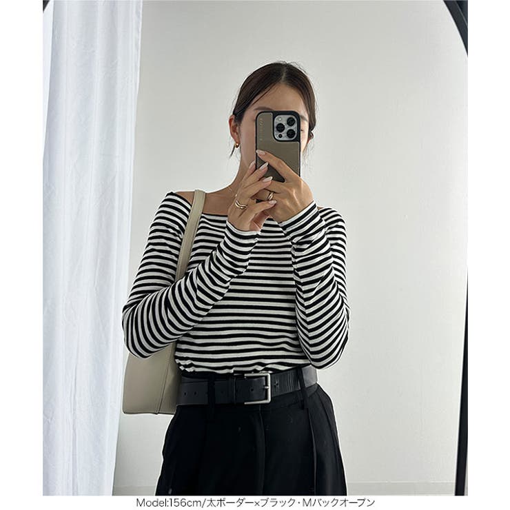 [ yuiさんコラボ ]選べる2タイプ長袖 デザインカットソー［C7853］ | KOBE LETTUCE | 詳細画像11 